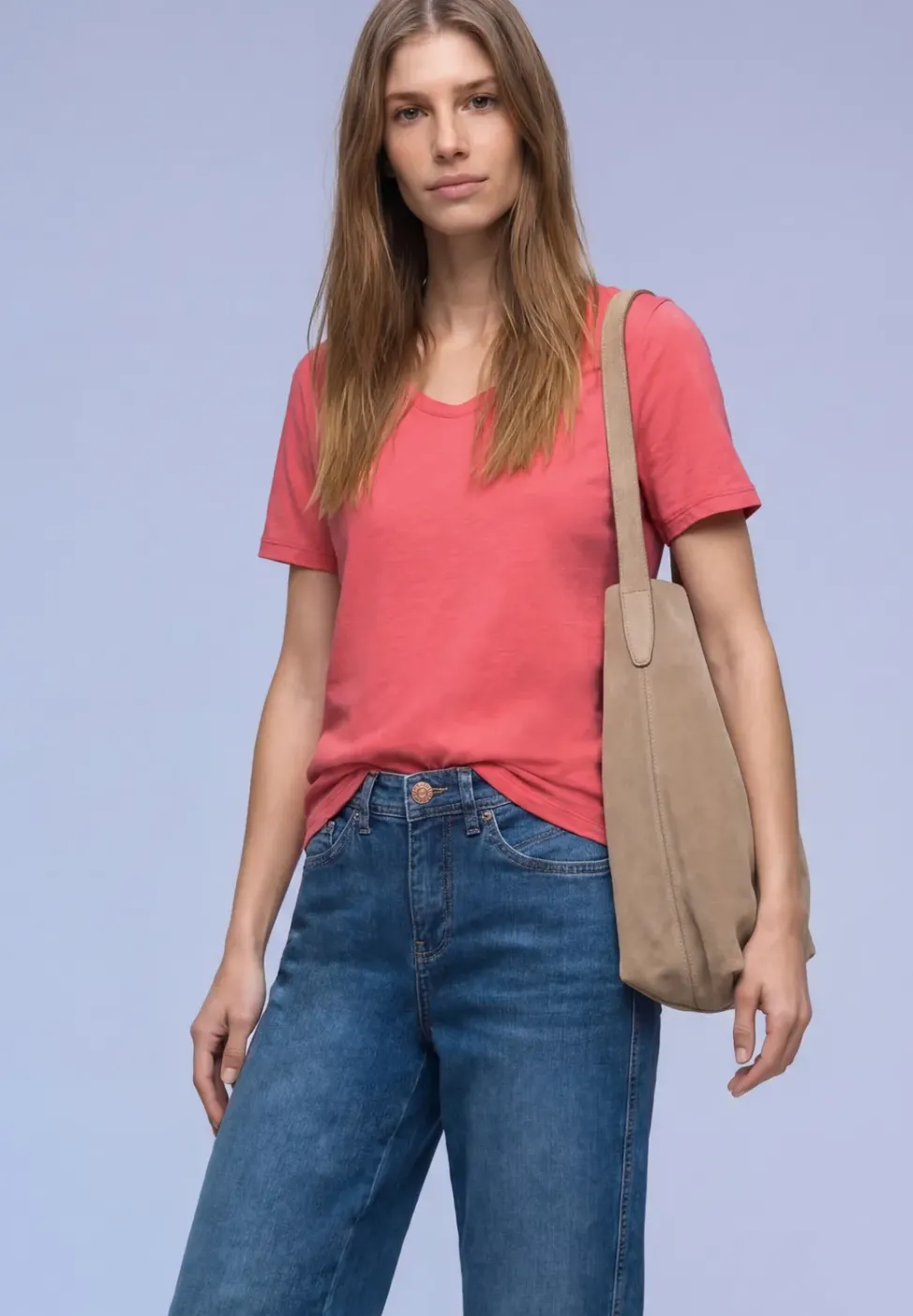 Basic T-Shirt aus Jersey