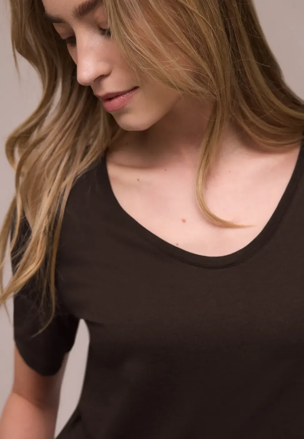 Basic T-Shirt aus Jersey