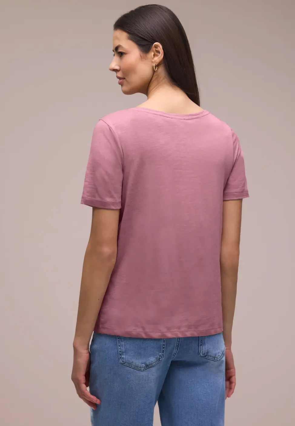 Basic T-Shirt aus Jersey