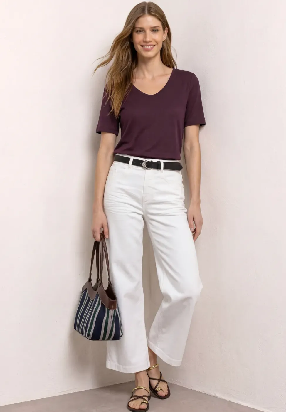Basic T-Shirt aus Jersey