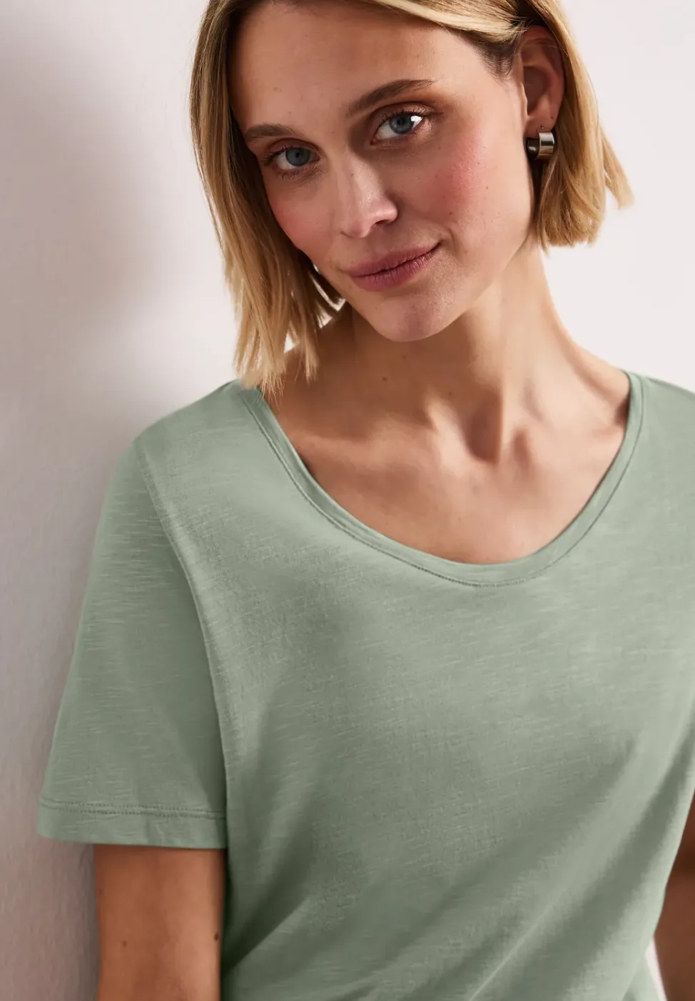 Basic T-Shirt aus Jersey
