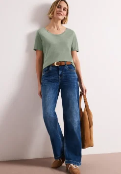 Basic T-Shirt aus Jersey