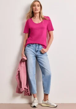 Basic T-Shirt aus Jersey