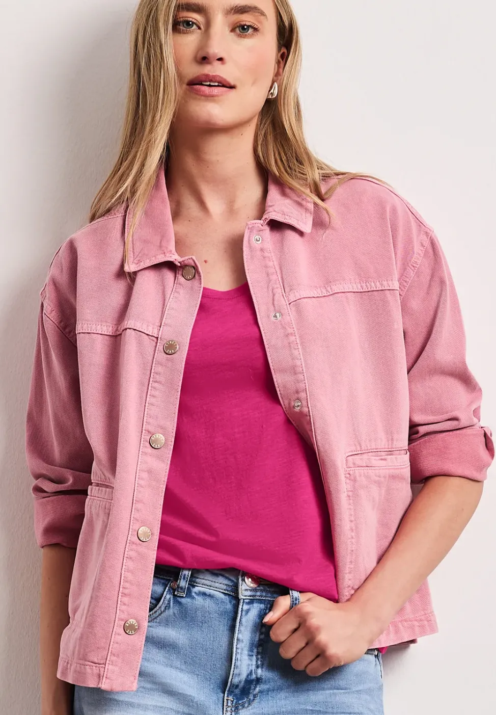 Basic T-Shirt aus Jersey
