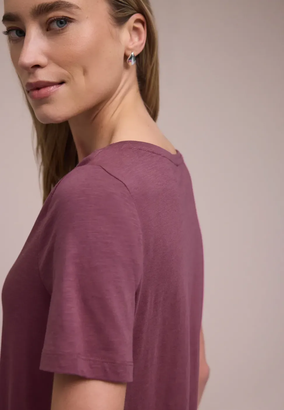 Basic T-Shirt aus Jersey