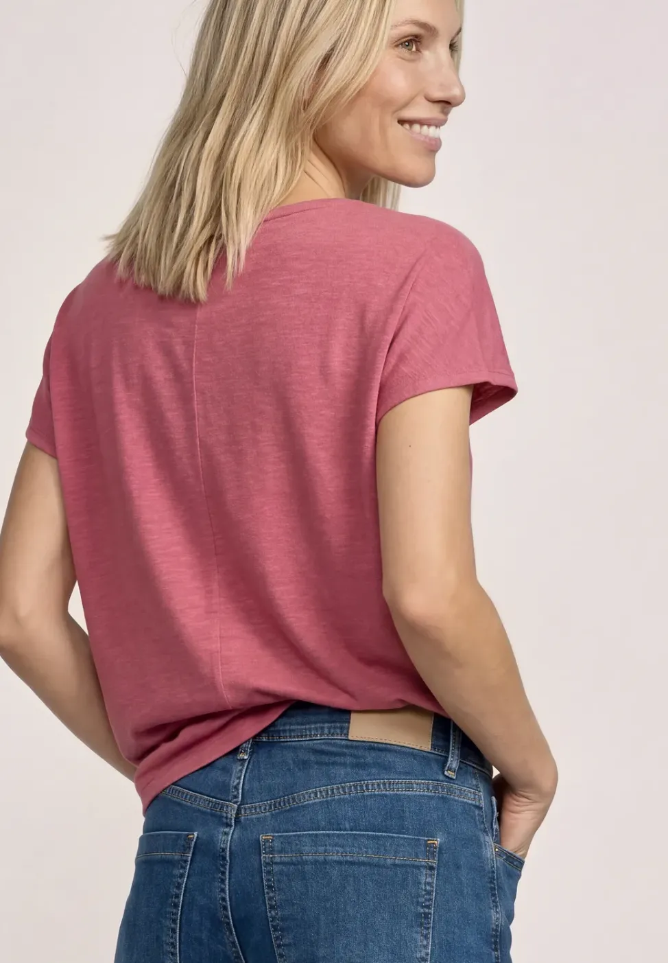 Basic T-Shirt aus reiner Baumwolle