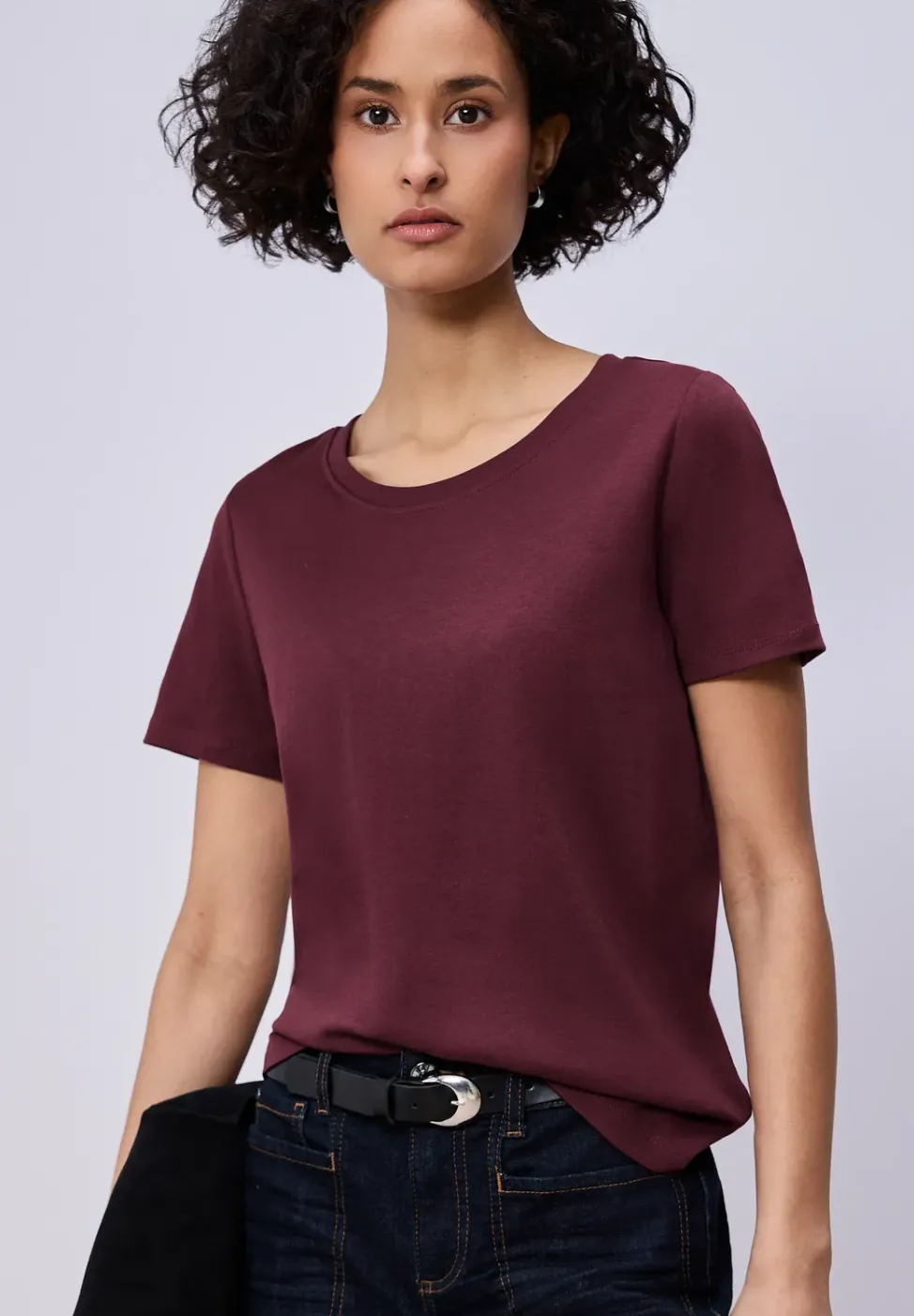 Basic T-Shirt aus reiner Baumwolle