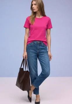Basic T-Shirt aus reiner Baumwolle