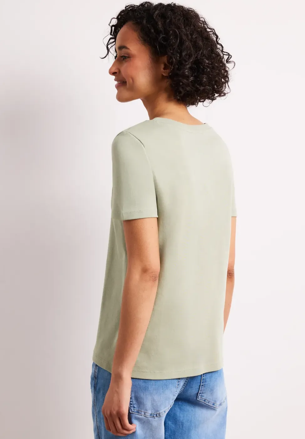 Basic T-Shirt aus reiner Baumwolle