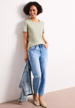 Basic T-Shirt aus reiner Baumwolle