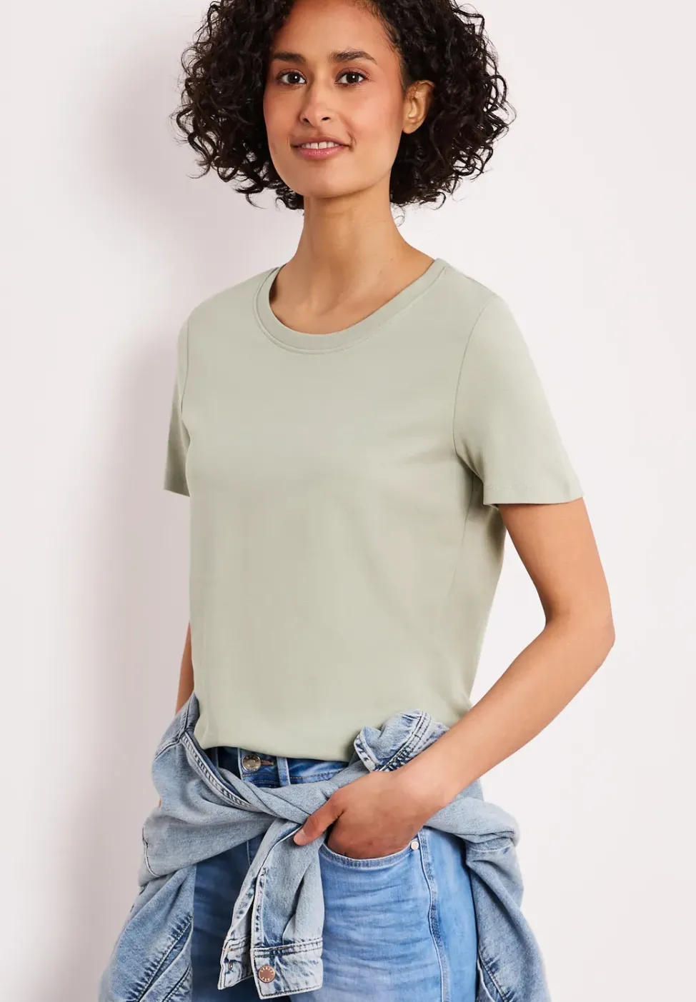 Basic T-Shirt aus reiner Baumwolle