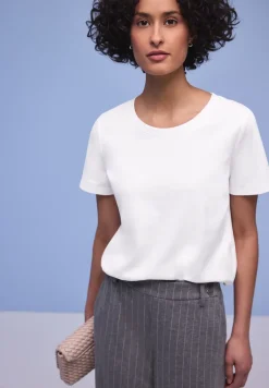 Basic T-Shirt aus reiner Baumwolle