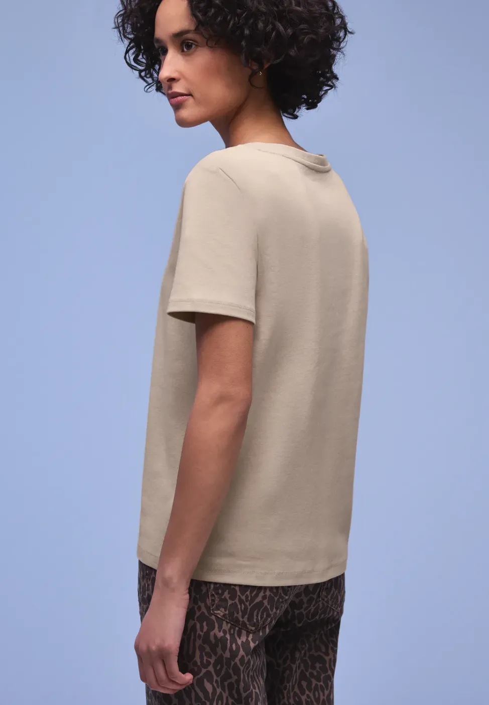 Basic T-Shirt aus reiner Baumwolle