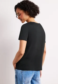 Basic T-Shirt aus reiner Baumwolle