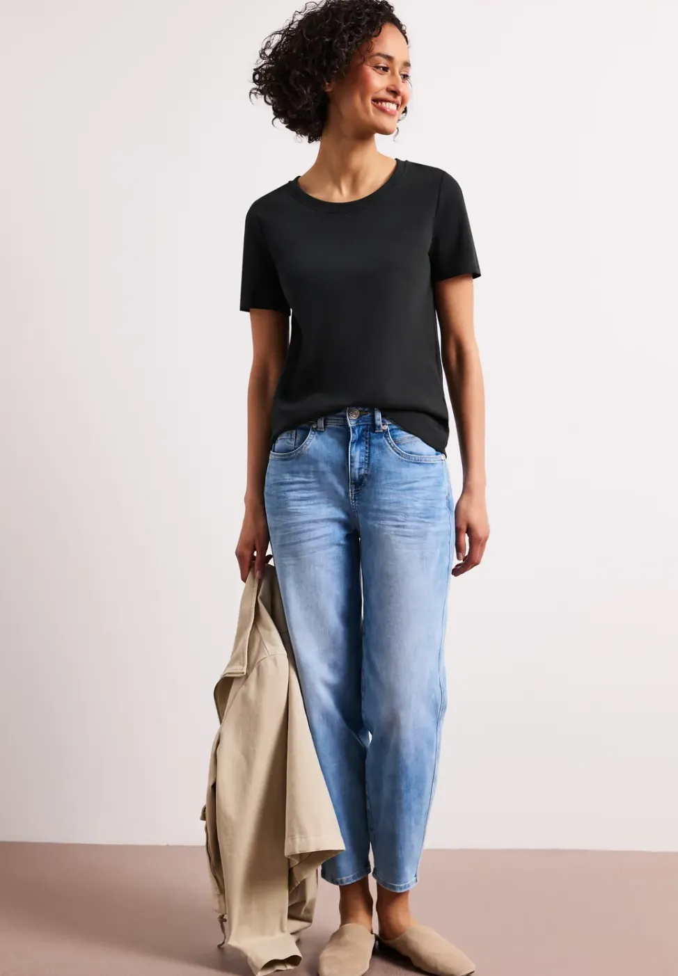 Basic T-Shirt aus reiner Baumwolle