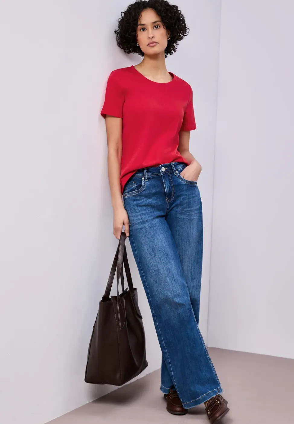 Basic T-Shirt aus reiner Baumwolle