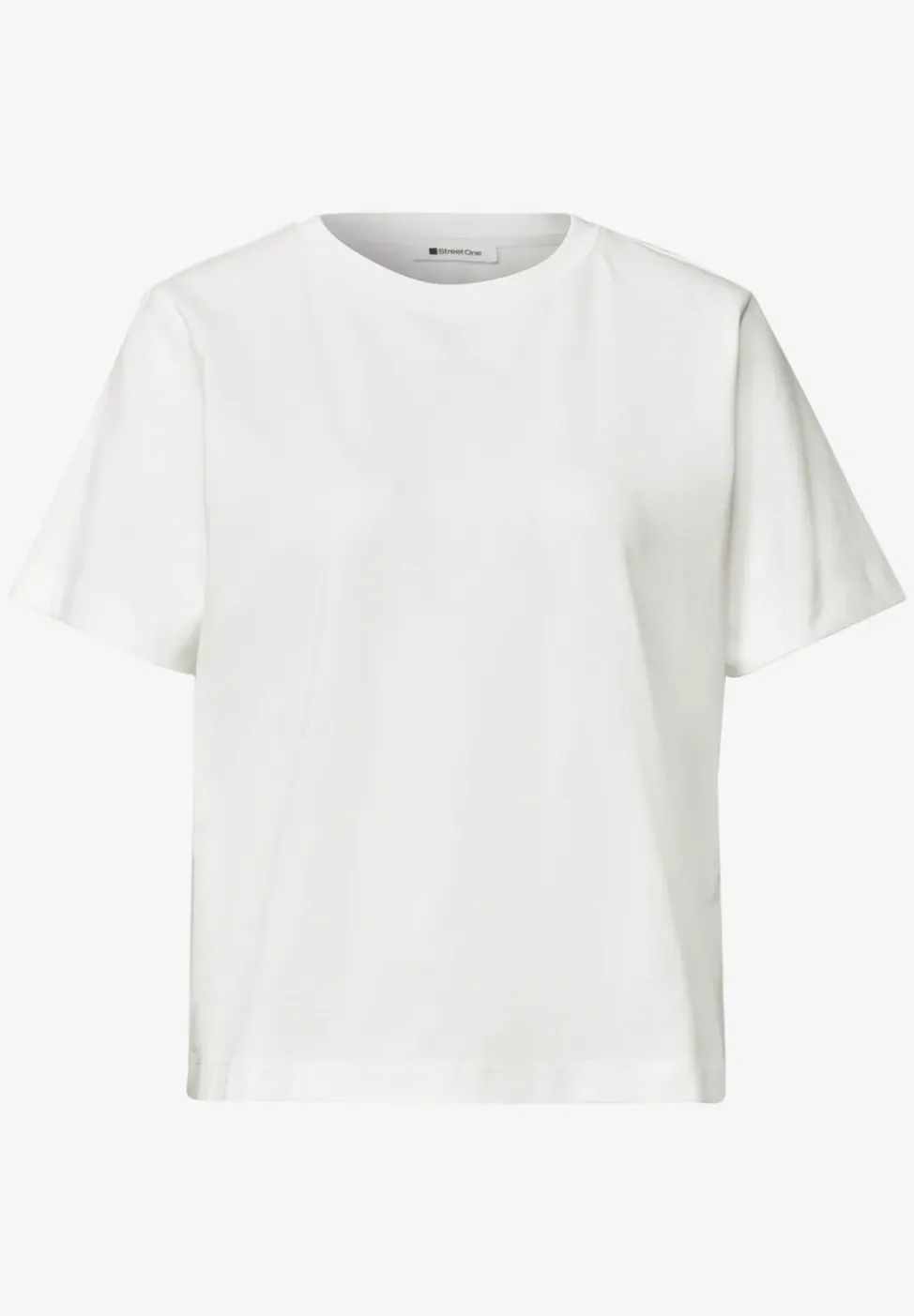 Basic T-Shirt im verkürzten Schnitt