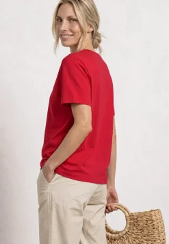 Basic T-Shirt im verkürzten Schnitt
