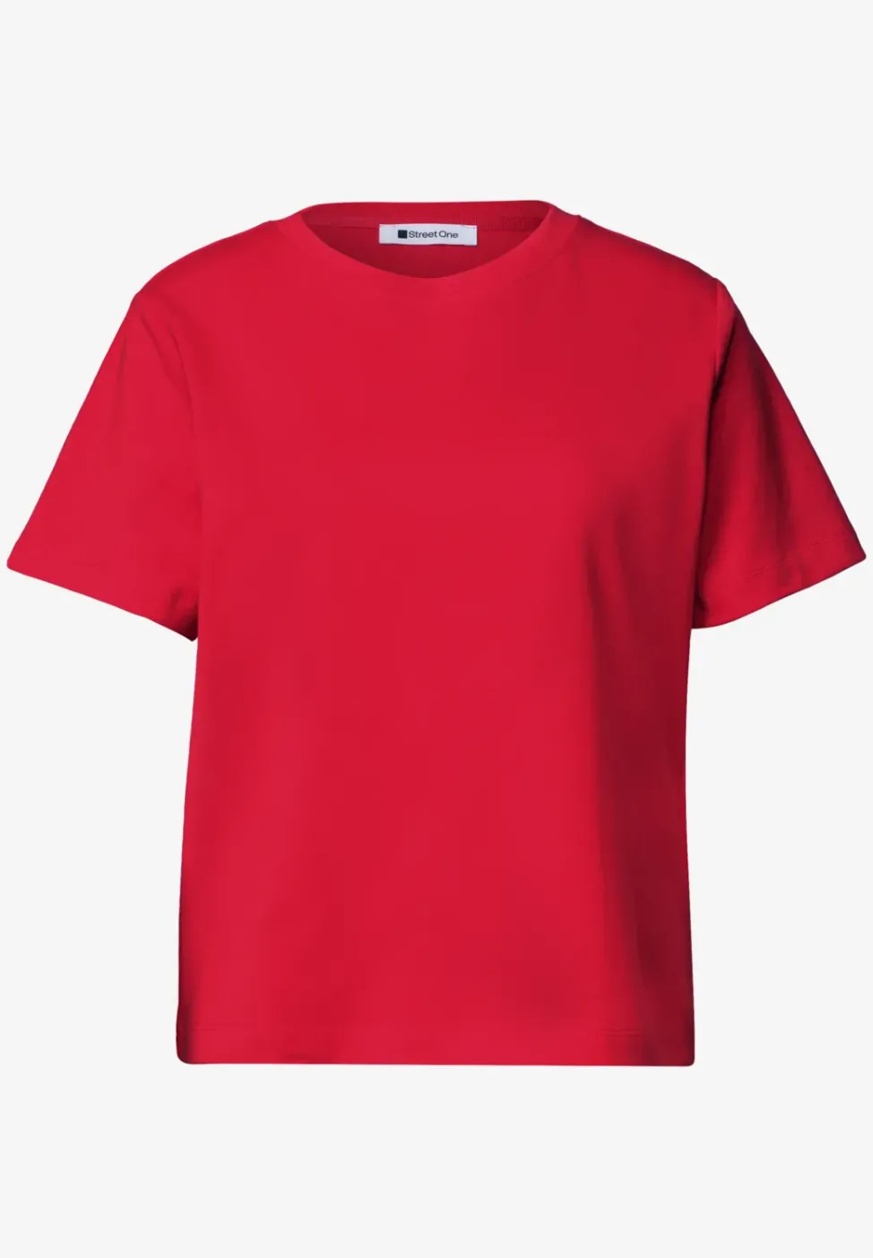 Basic T-Shirt im verkürzten Schnitt