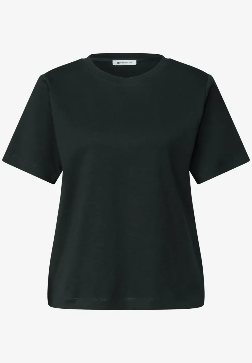 Basic T-Shirt im verkürzten Schnitt