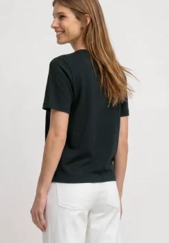 Basic T-Shirt im verkürzten Schnitt