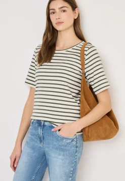 Basic T-Shirt in Rippstruktur