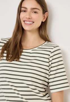 Basic T-Shirt in Rippstruktur
