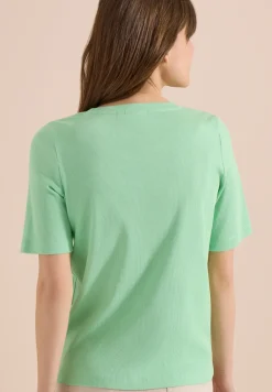 Basic T-Shirt in Rippstruktur