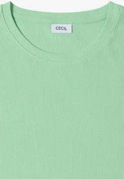 Basic T-Shirt in Rippstruktur