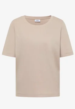 Basic T-Shirt in Rippstruktur
