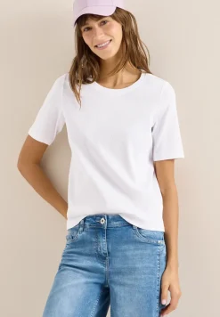 Basic T-Shirt in Rippstruktur
