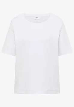 Basic T-Shirt in Rippstruktur