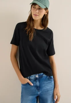 Basic T-Shirt in Rippstruktur