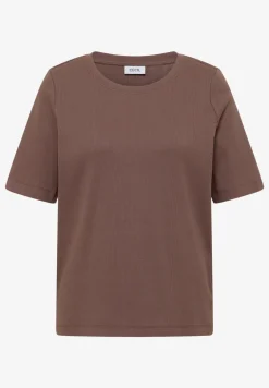 Basic T-Shirt in Rippstruktur