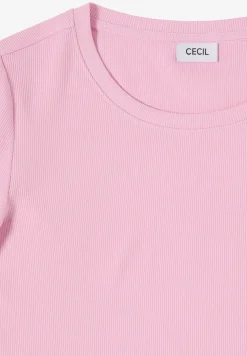 Basic T-Shirt in Rippstruktur