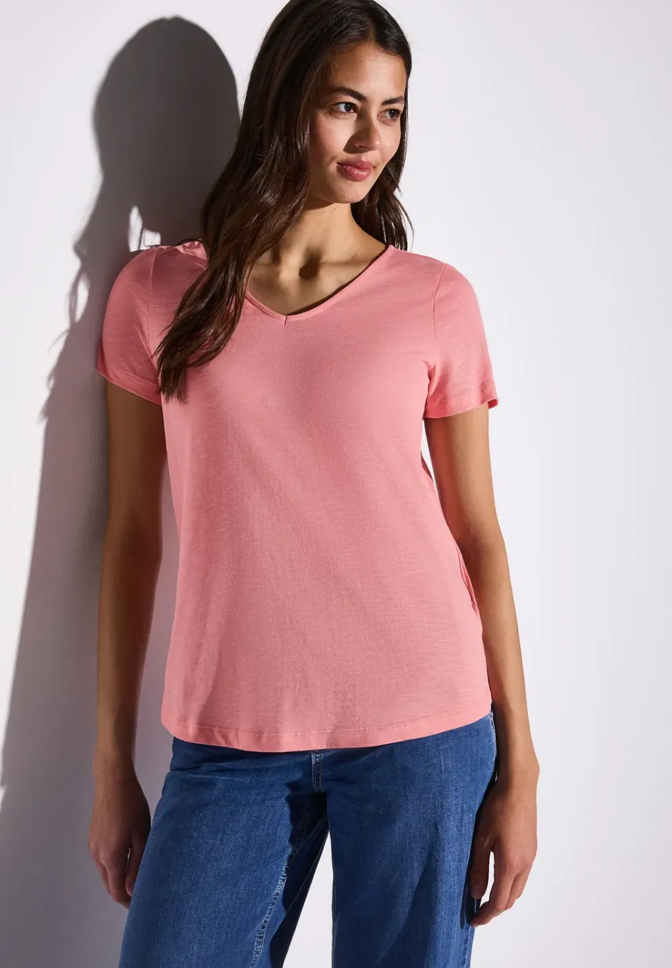 Basic T-Shirt in Unifarbe