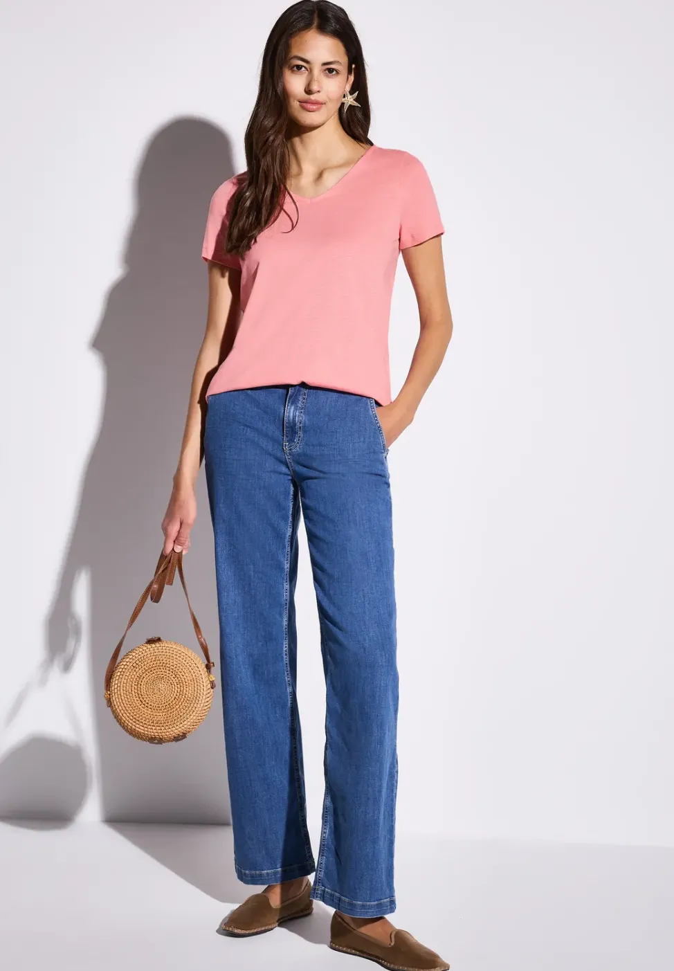 Basic T-Shirt in Unifarbe