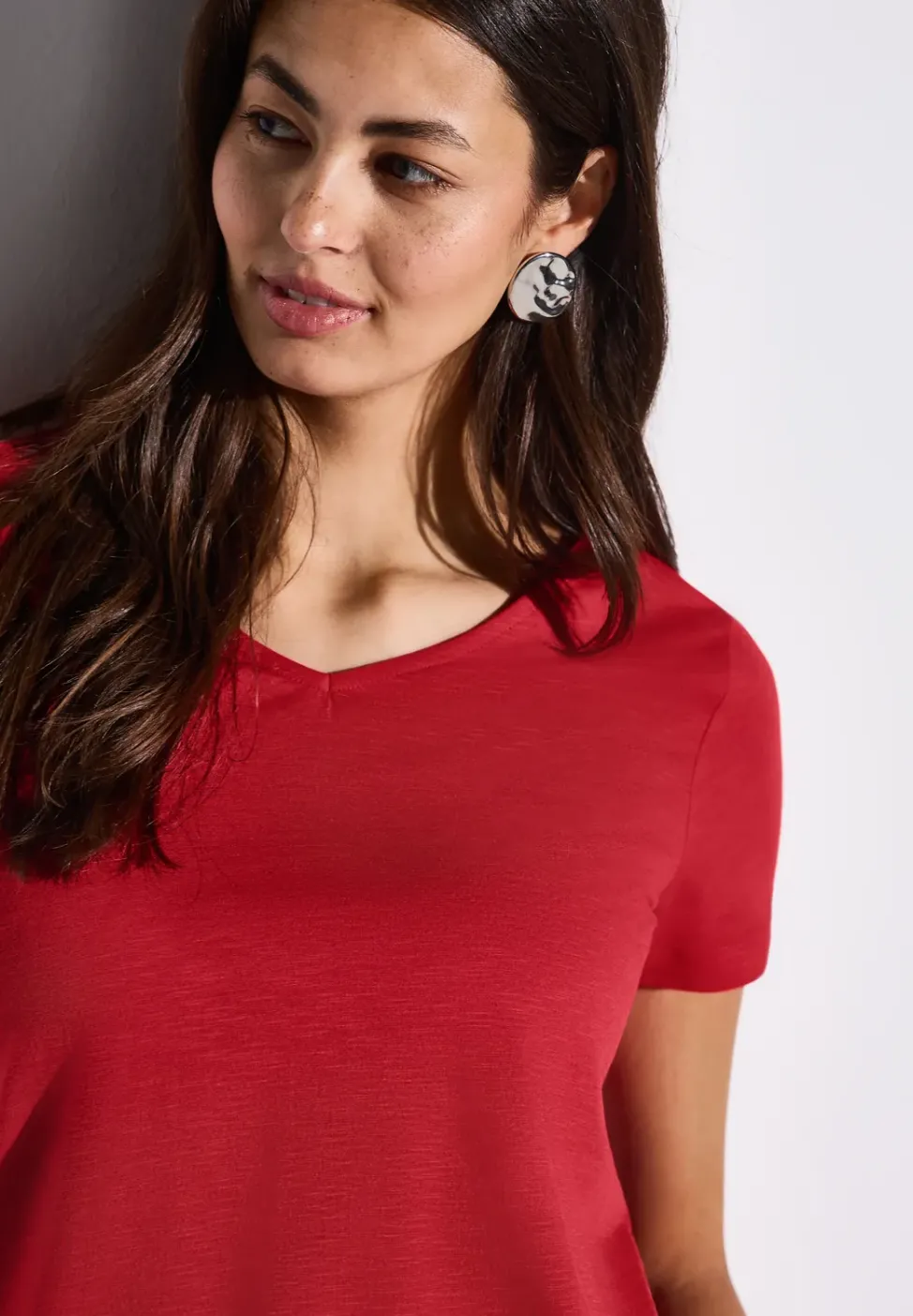 Basic T-Shirt in Unifarbe