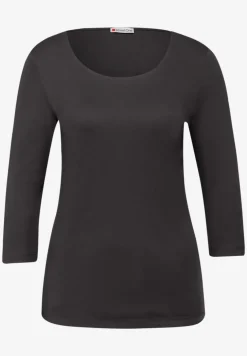 Basic T-Shirt mit 3/4 Arm