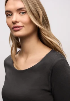 Basic T-Shirt mit 3/4 Arm