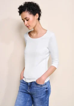 Basic T-Shirt mit 3/4 Arm