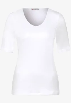 Basic T-Shirt mit blickdichter Front