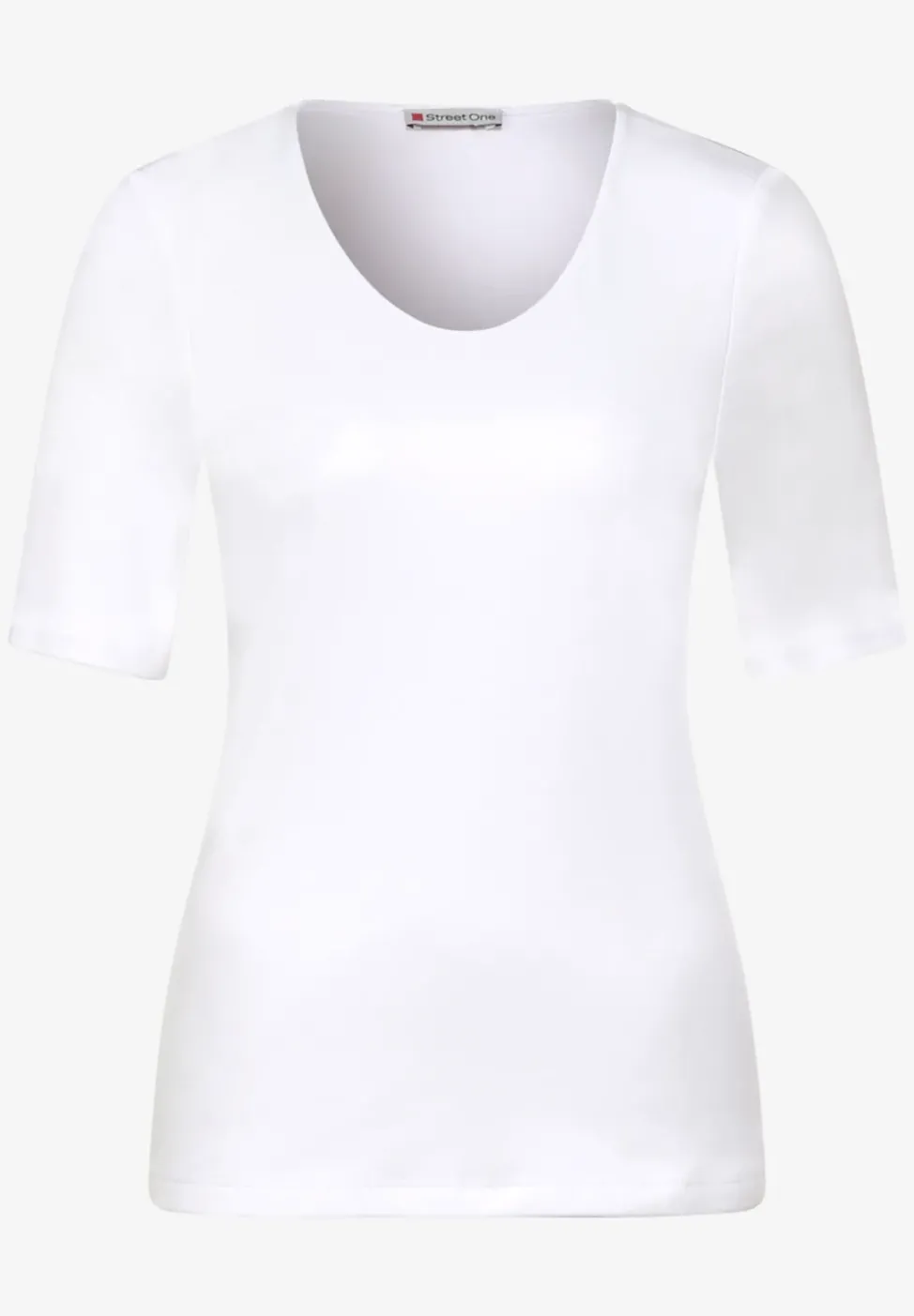 Basic T-Shirt mit blickdichter Front