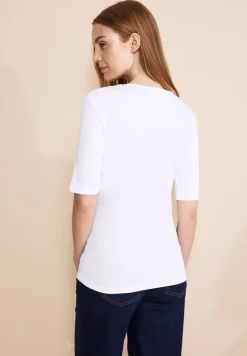 Basic T-Shirt mit blickdichter Front