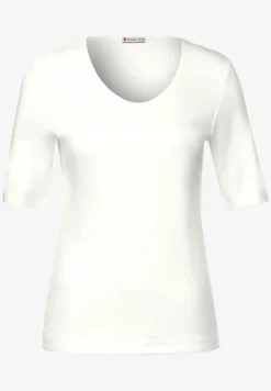 Basic T-Shirt mit blickdichter Front