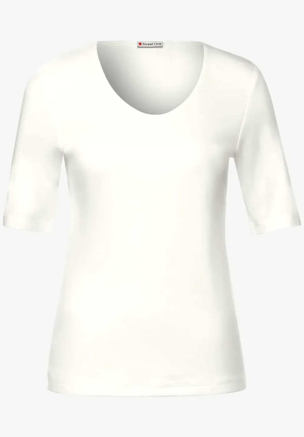 Basic T-Shirt mit blickdichter Front