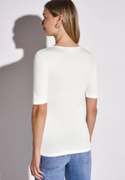 Basic T-Shirt mit blickdichter Front