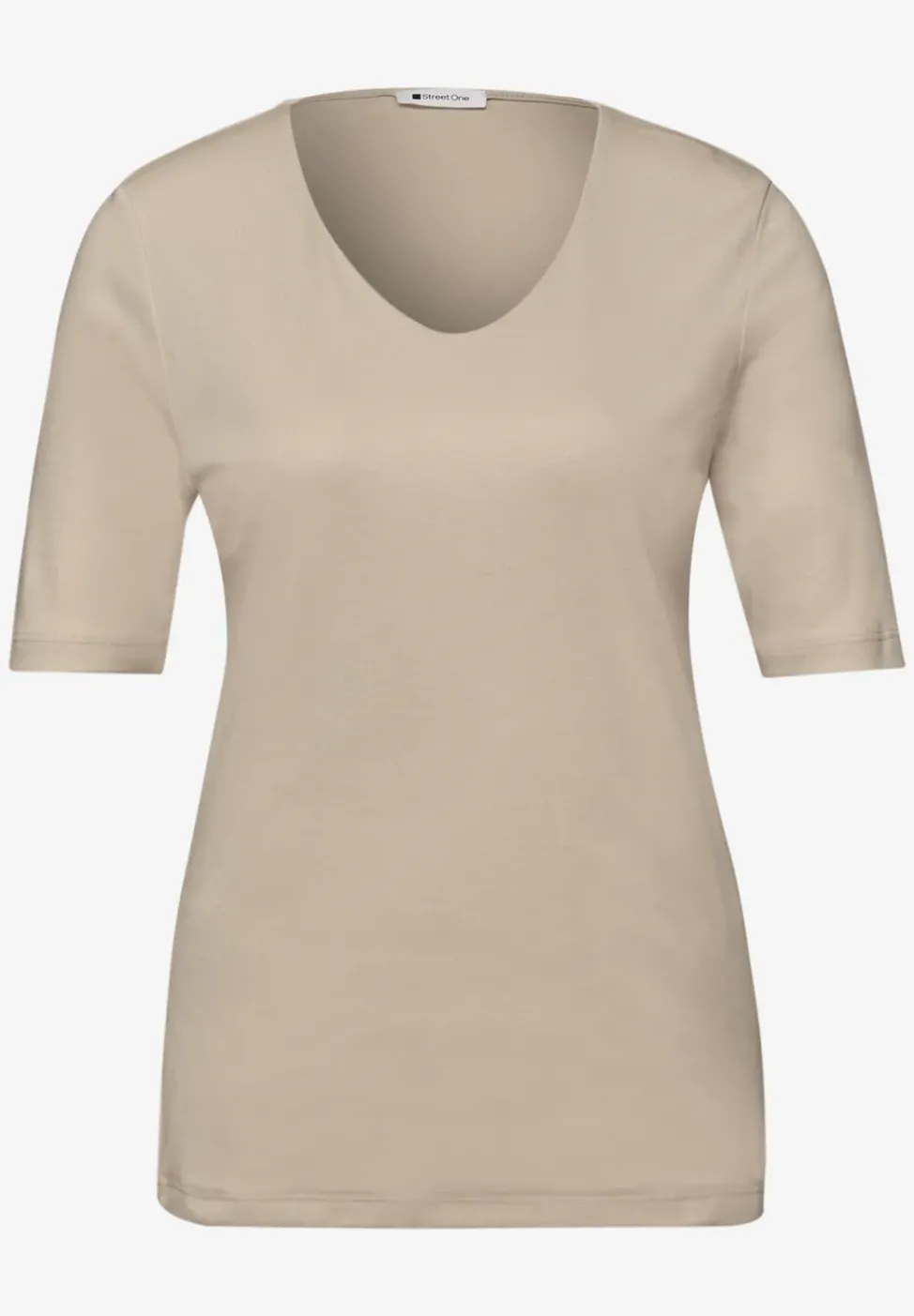 Basic T-Shirt mit blickdichter Front