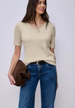 Basic T-Shirt mit blickdichter Front