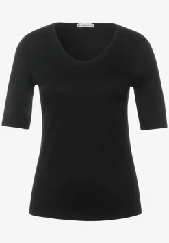 Basic T-Shirt mit blickdichter Front